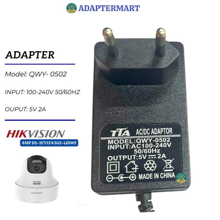 Adapter nguồn 5V cho Camera Wifi Hikvision DS-2CV1F43G2-LIDWF 4MP