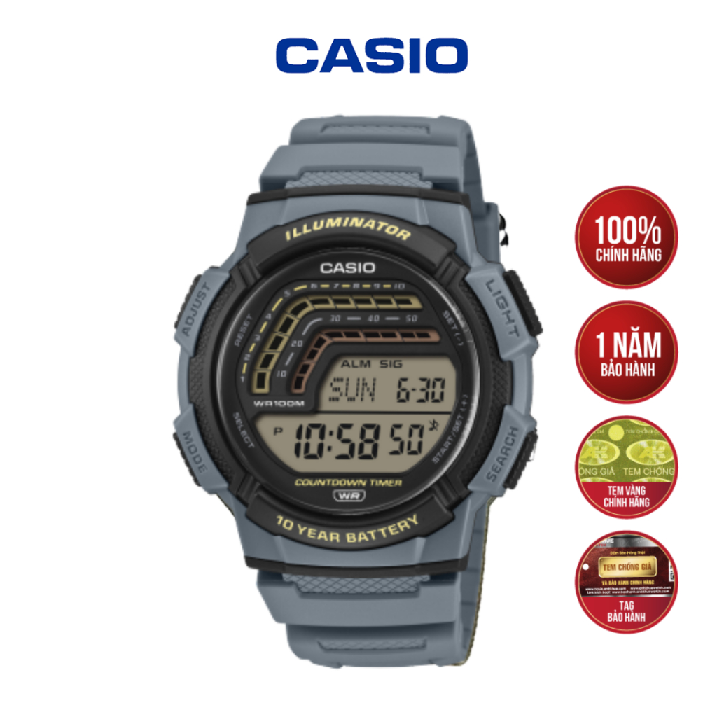 Đồng hồ Casio nam WS-1800-2AVDF