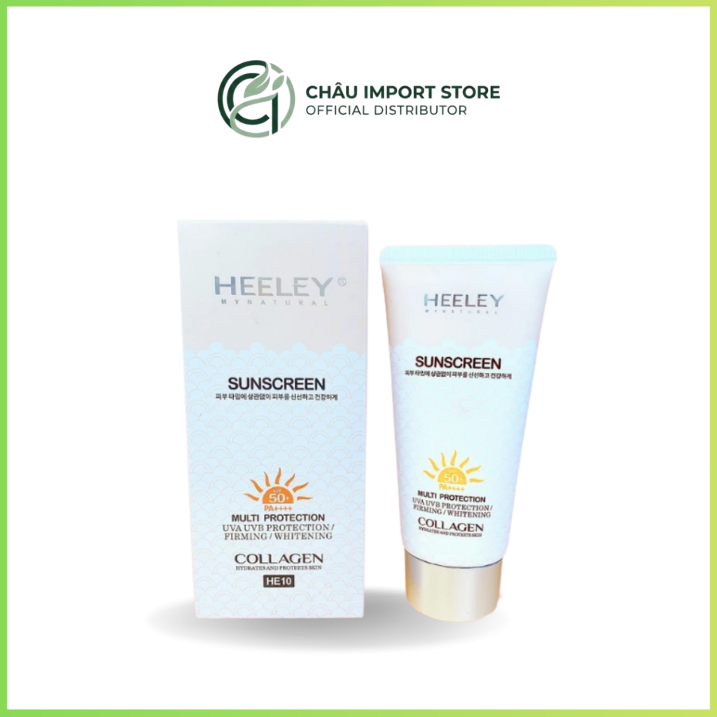 Kem chống nắng Heeley Collagen Sunscreen 88ml làm mát tức thì, chống nắng mạnh mẽ, làm dịu da nhạy c