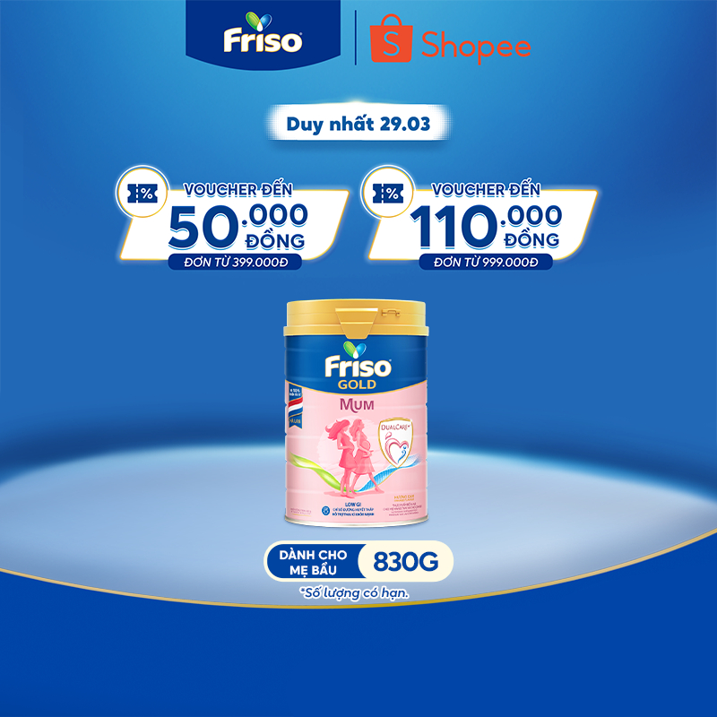 Sữa Bầu Friso Mum Gold Hương Cam 830G/900G