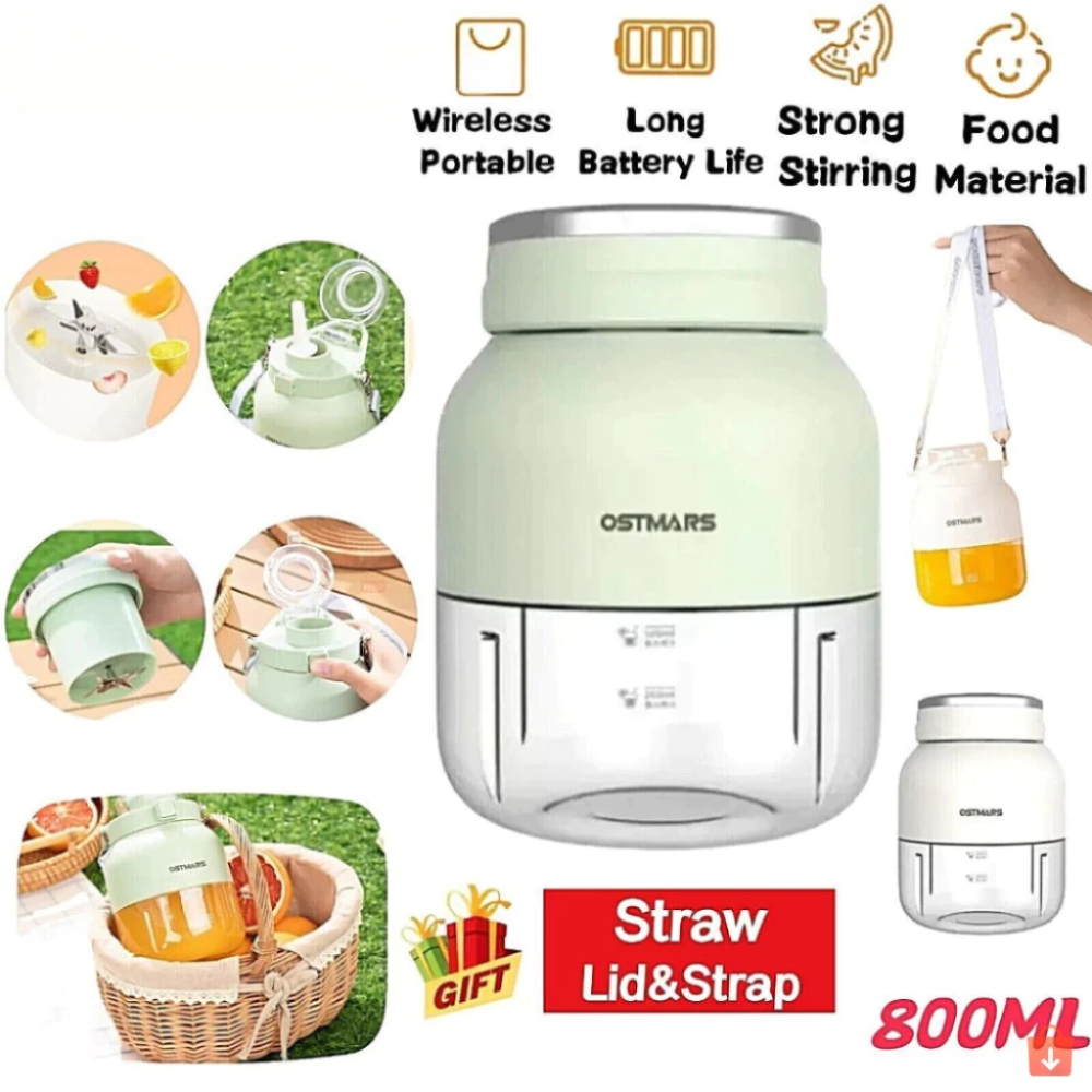 Máy xay sinh tố cầm tay OSTMARS 500ml, xay hoa quả, mini chính hãng ✅