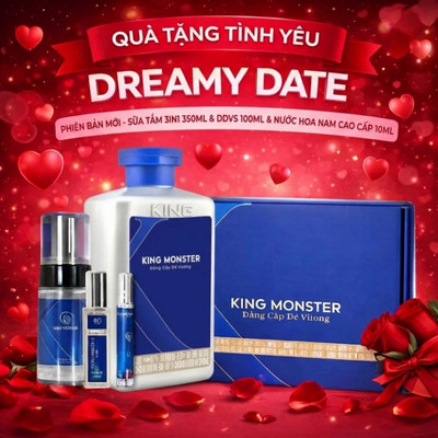 Bộ Quà Tặng Cho Chàng – DREAMY DATE – Sữa tắm 3in1 350ml & DDVS 100ml & Nước hoa nam cao cấp 10ml