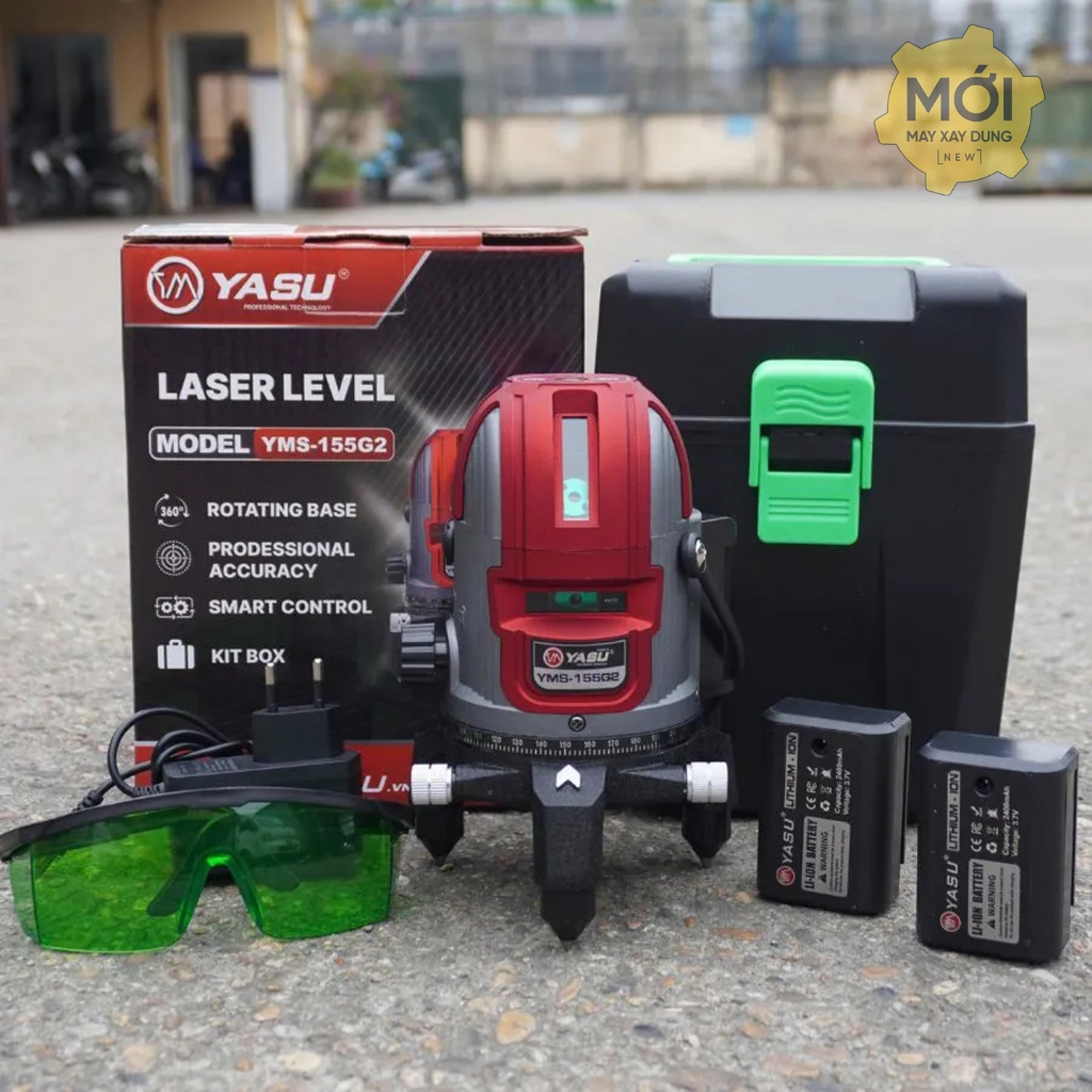 Máy tia laser YAMASU YMS-155G2 5 tia xanh siêu sáng giá cực rẻ