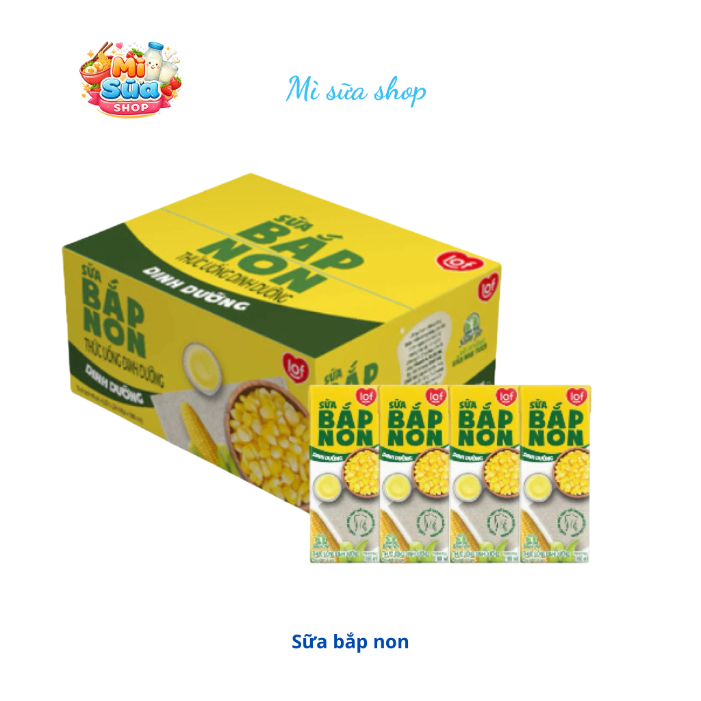 Thùng 24 hộp sữa bắp non Lof 180ml