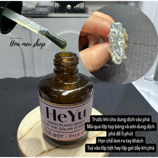 Phá gel HeYu ,phá móng gel , bột nhanh dễ dàng