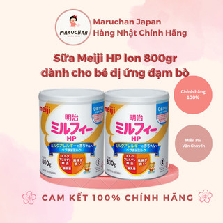 𝐌𝐚𝐫𝐮𝐜𝐡𝐚𝐧 - [MẪU MỚI NHẤT] Sữa dinh dưỡng Meiji HP Nội Địa Nhật Cho Trẻ Dị Ứng Đạm Bò 800g