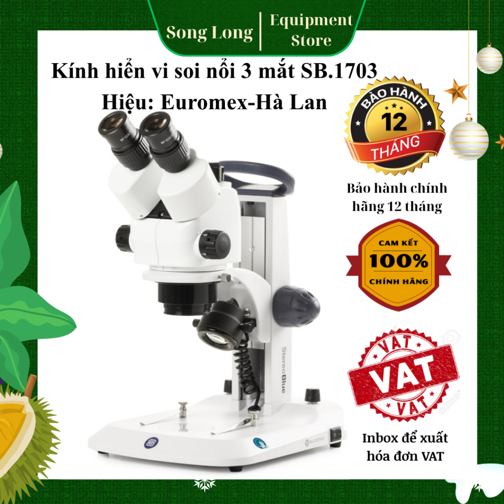 Kính hiển vi soi nổi 3 mắt SB.1703 Euromex - Hà Lan
