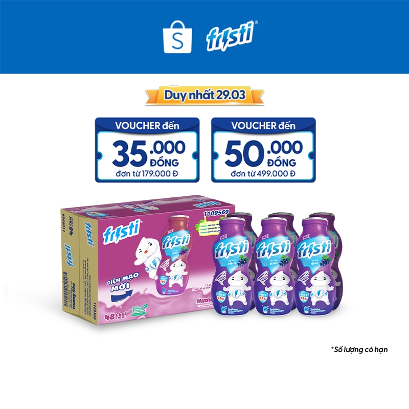 Thùng Fristi Hương Nho 48x80ml