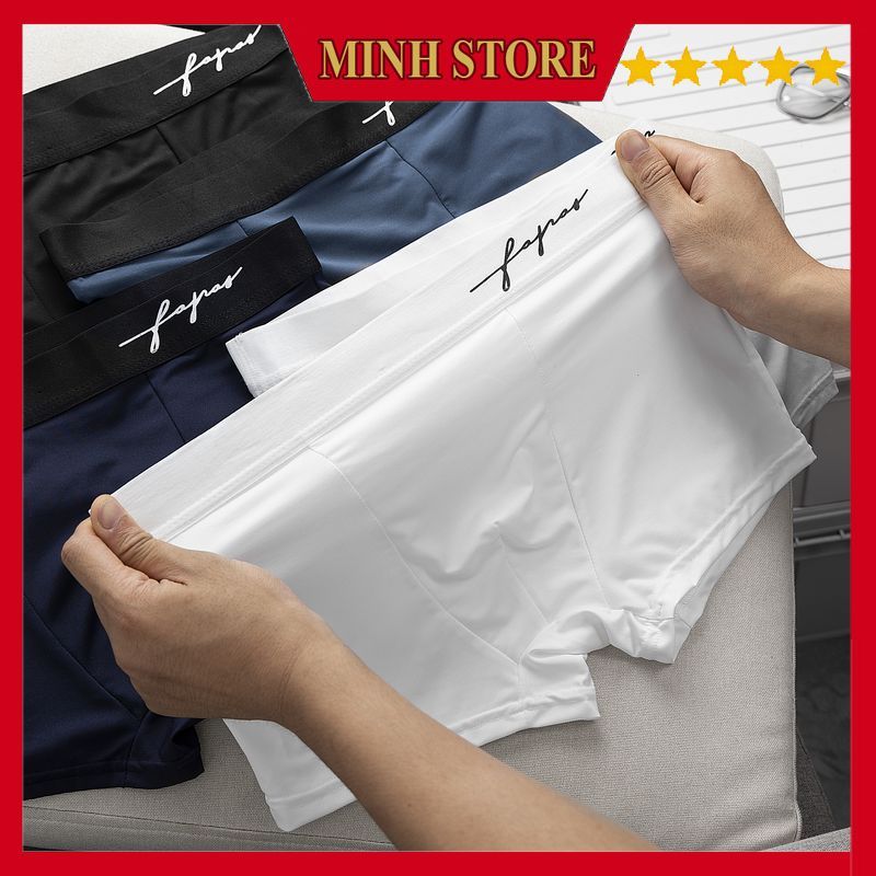 Quần Lót Nam Boxer Fapas Chất Thun Lạnh Co Giãn Kháng Khuẩn SD07 - MINHSTORE