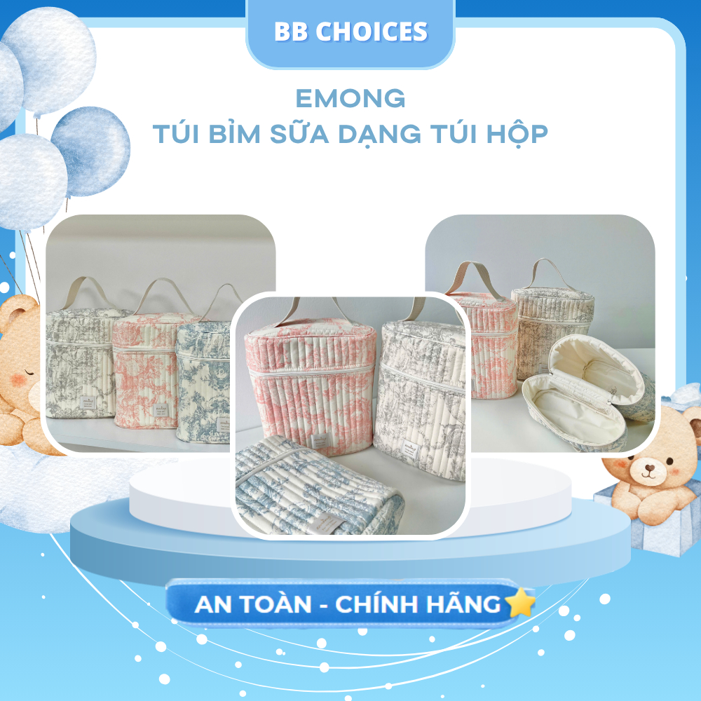 TÚI BỈM SỮA TOILE EMONG DẠNG TÚI HỘP