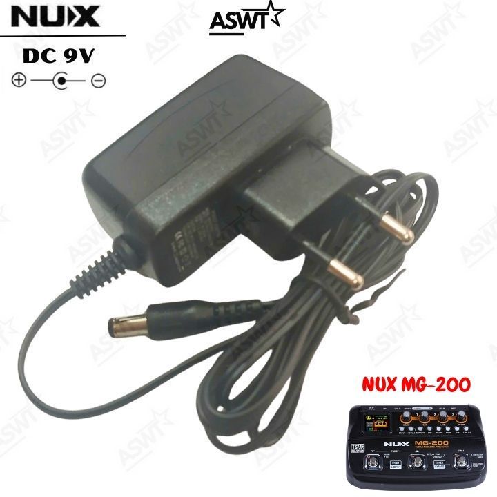 Sạc nguồn DC 9V cho Phơ Guitar Điện Nux MG-200 Multi Effect 9V , nguồn NUX MG200 9V - bảo hành 1 năm