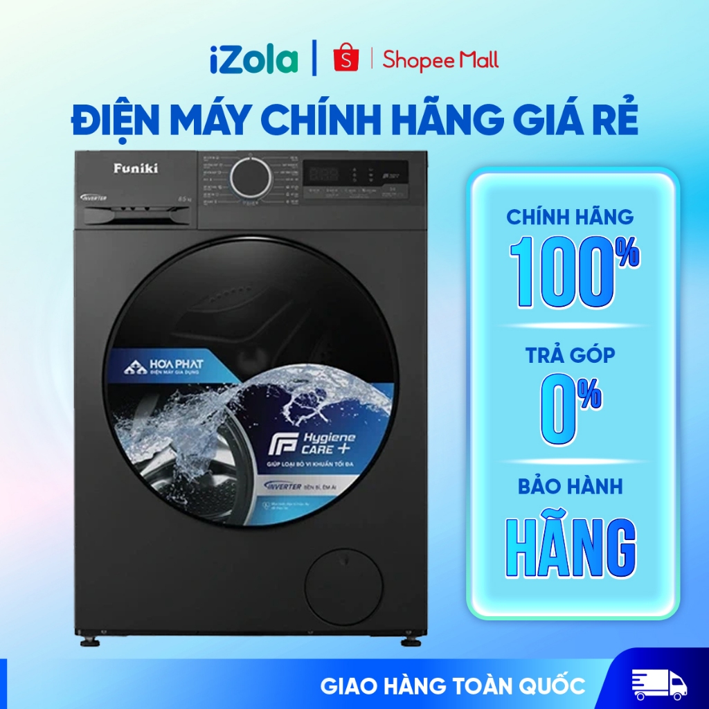 HWM-F895ADG - Máy giặt Funiki Inverter 9.5 Kg HWM F895ADG - Hàng chính hãng