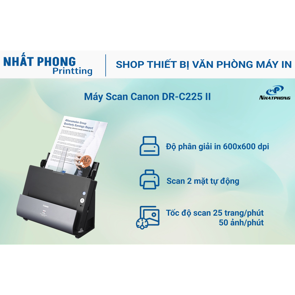 Máy Scan ảnh/tài liệu Canon DR-C225 II
