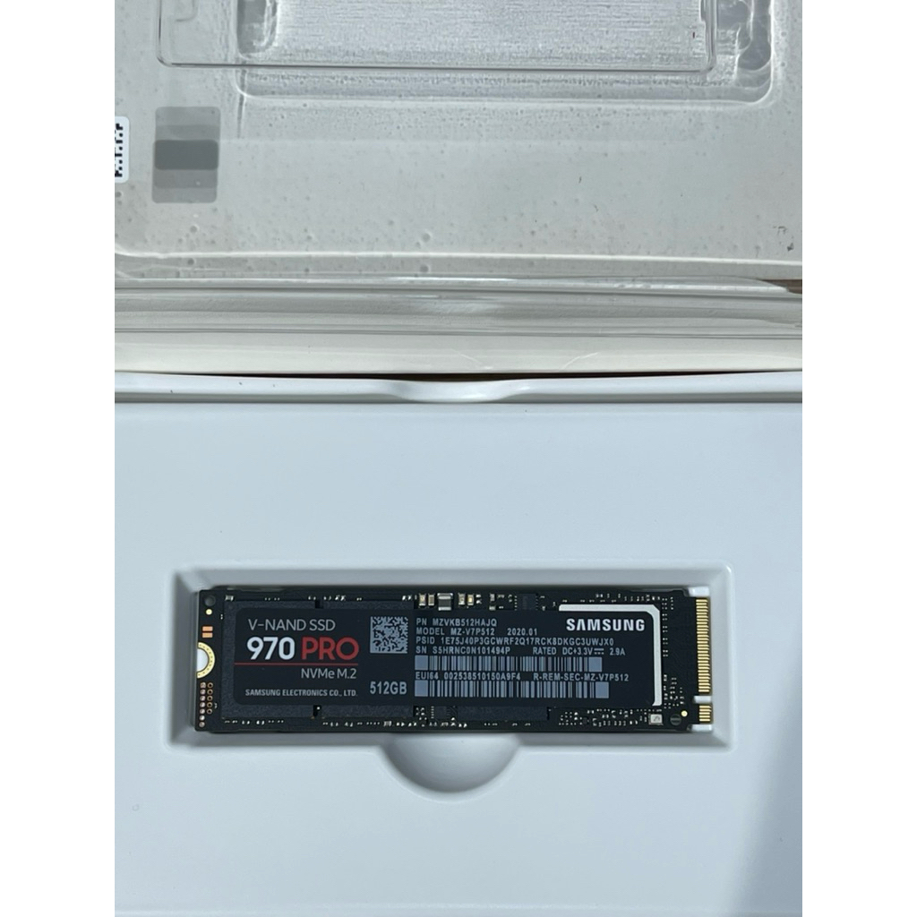 Ssd Samsung 512GB nvme 970 Pro box, new hàng tồn.