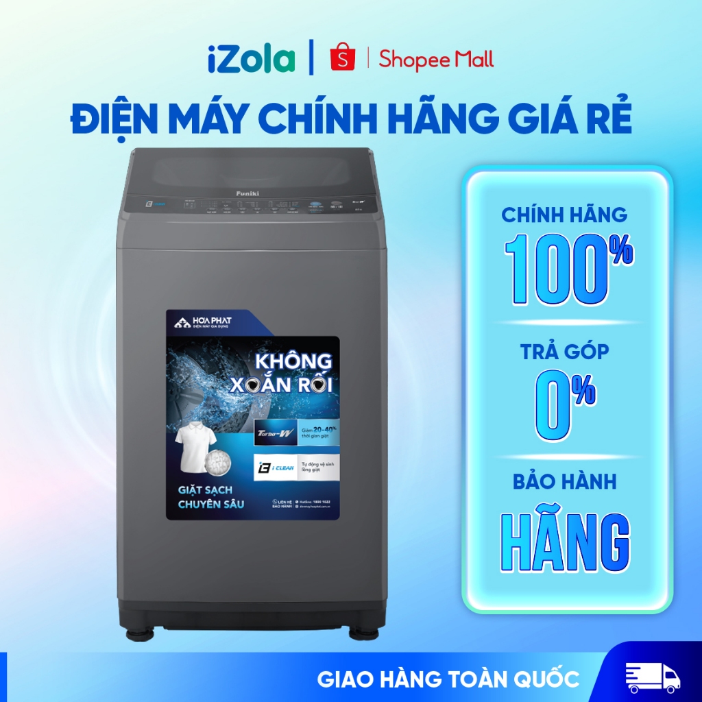 HWM-T685ABG - Máy giặt Funiki 8.5 kg HWM T685ABG - Hàng chính hãng