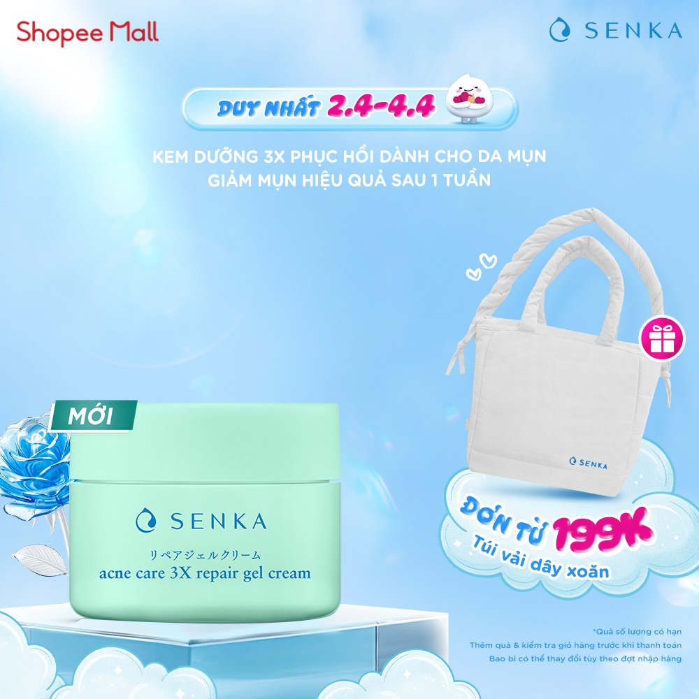 Kem Dưỡng 3X Dưỡng Da Dành Cho Da Mụn SENKA ACNE CARE 3X REPAIR GEL CREAM