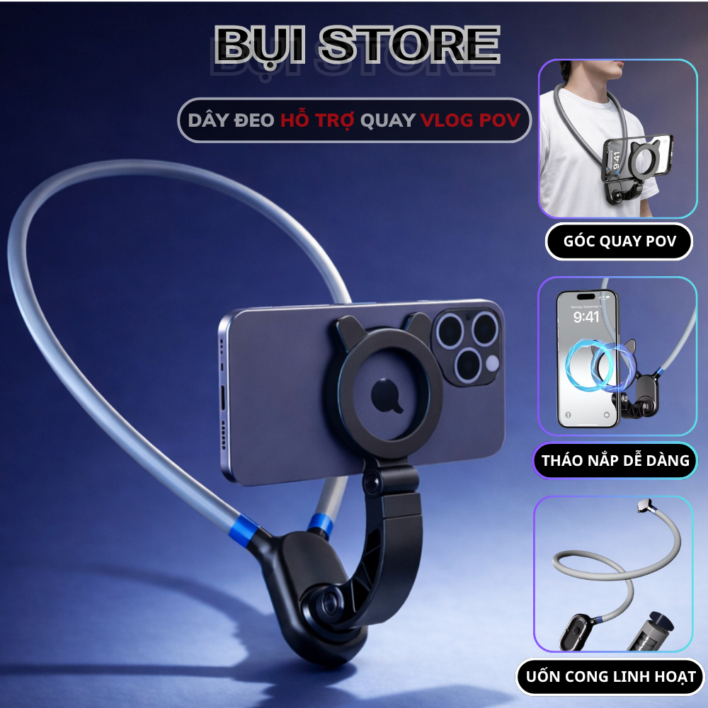 Bộ Dây Đeo Vòng Cổ Gắn Điện Thoại, Camera Hành Trình, Gopro,..,Đa Dạng Mẫu…
