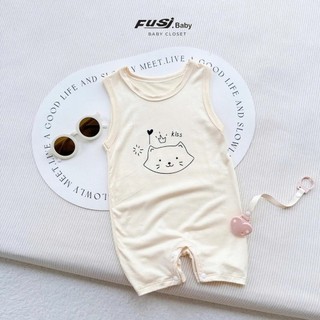 Body ba lỗ sát nách in hình con mèo đáng yêu cho bé trai bé gái