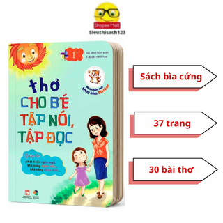 Sách - Thơ Cho Bé Tập Nói, tập đọc ( tặng kèm sticker)
