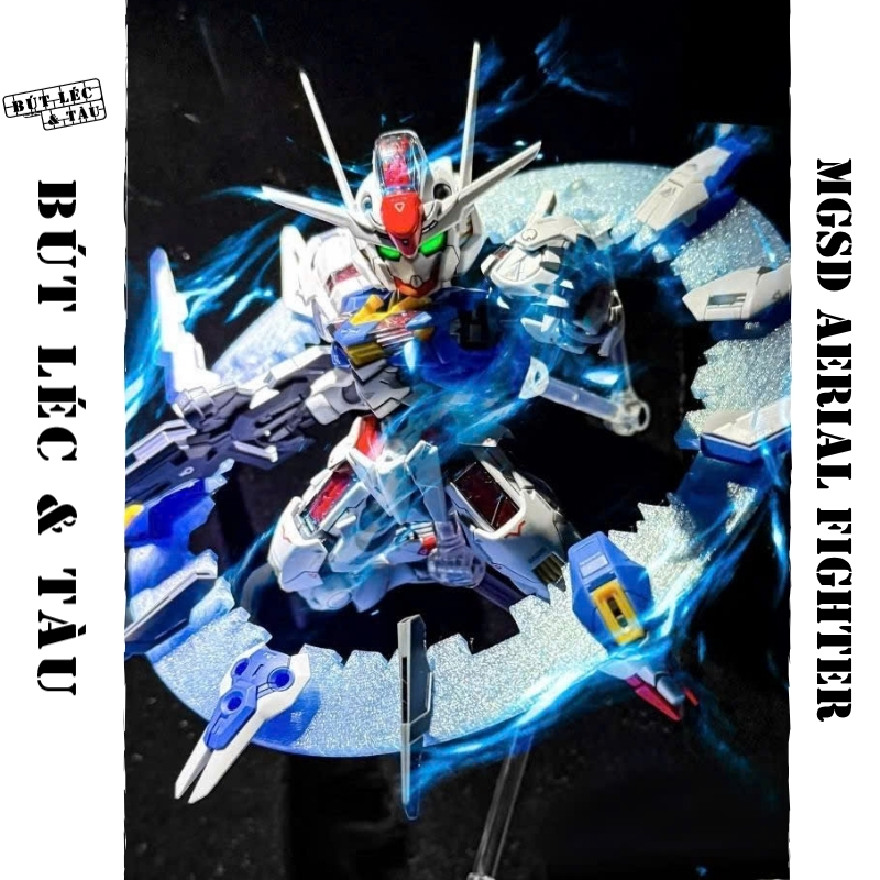 Mô Hình Lắp Ráp MGSD Aerial Fighter GL Tặng Kèm Base, Decan Nước, Effect
