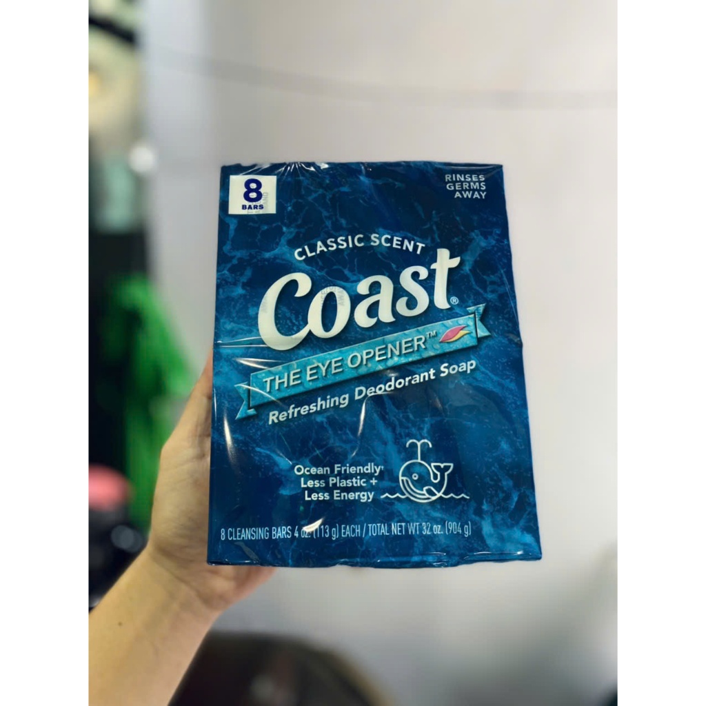 [Giao Hỏa Tốc] Nguyên lốc Coast 8 cục xà phòng tắm, xà bông Coast 113g