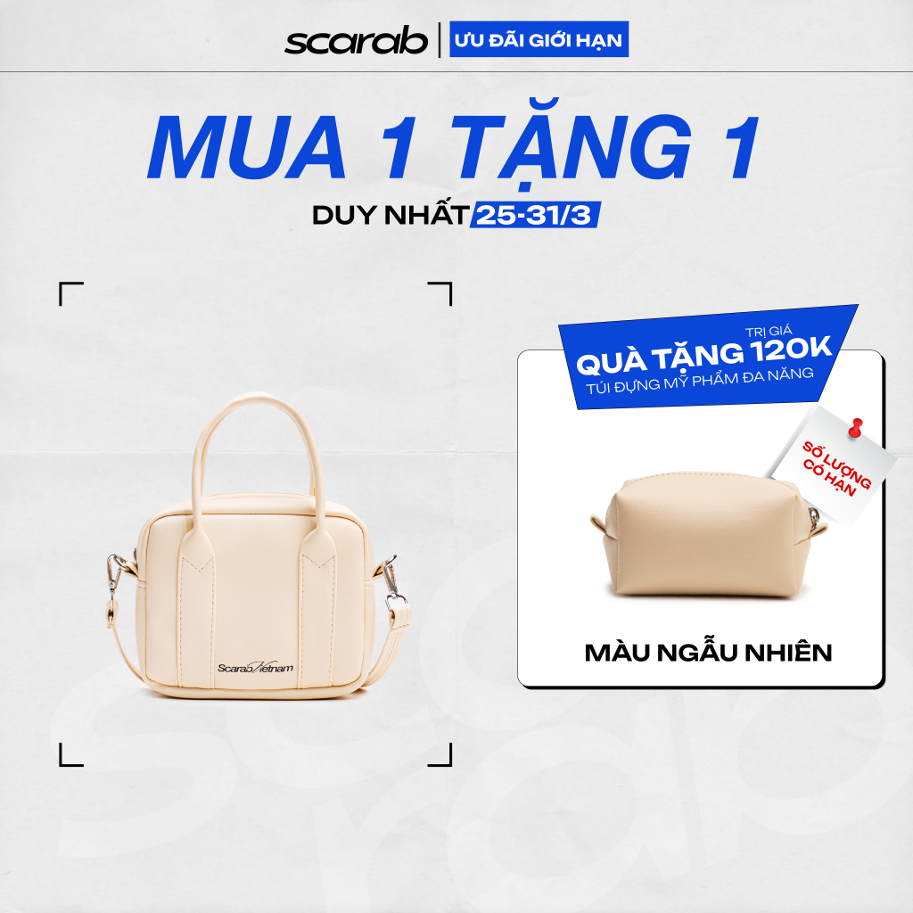 Túi Đeo Chéo Da Simili Nhỏ Gọn Thanh Lịch, Túi Chéo Thời Trang Unisex - Scarab Aura Mini Bag