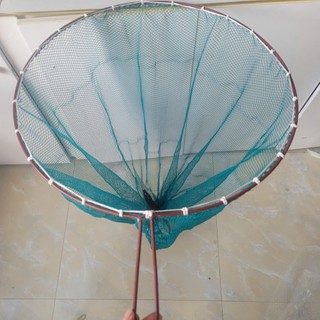 Vợt xúc cá sợi co dãn dài 85cm khung sắt to