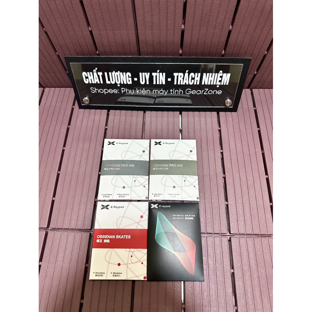 Mouse Feet X-RAYPAD (xraypad) Obsidian Và U9 thiên control kiểm soát tốt