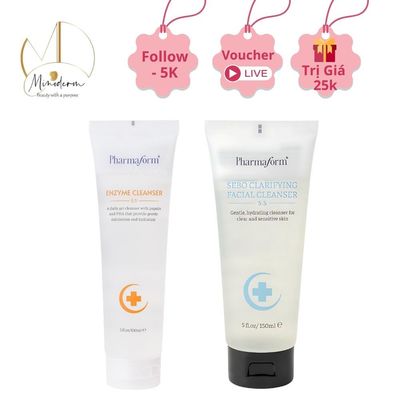 Sữa rửa mặt Pharmaform Enzyme Cleanser, Sebo Clarifying làm sạch sâu, dịu nhẹ 150ml