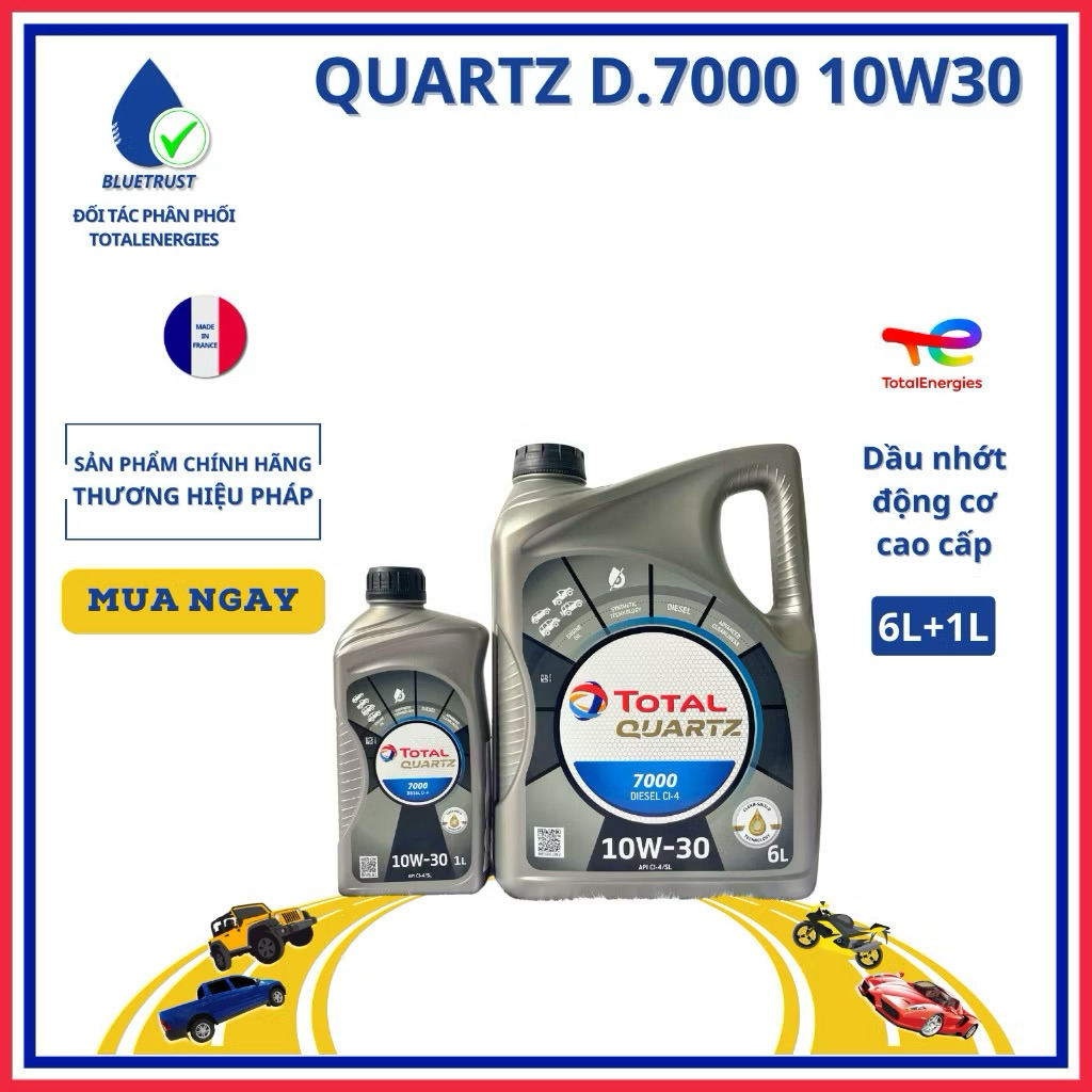 Total Quartz Diezel 7000 10W30 cal 6+1 lít