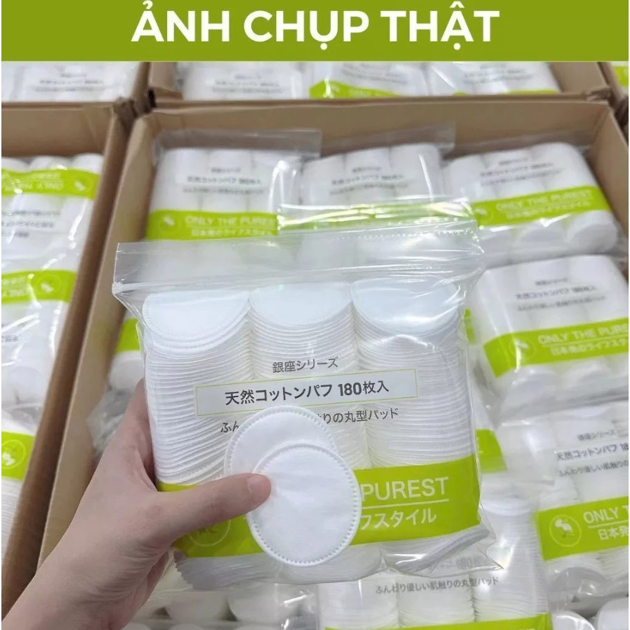Bông Tẩy Trang Miniso 180 miếng