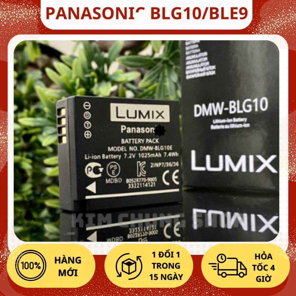 Pin Panasonic Lumix BLG10 / BLE9 Cho Lumix GX85, GX9, GX7, GF10, GF9, GF8, GF7, LX100, ZS100 - Dung 