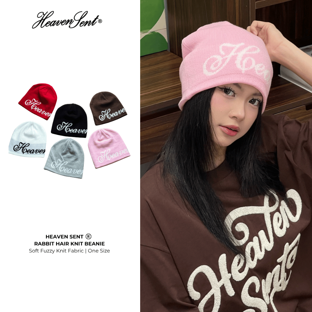 [NEW ARRIVAL]  Mũ Len Dệt Kim Lông Thỏ Heaven Sent - HS_PK005
