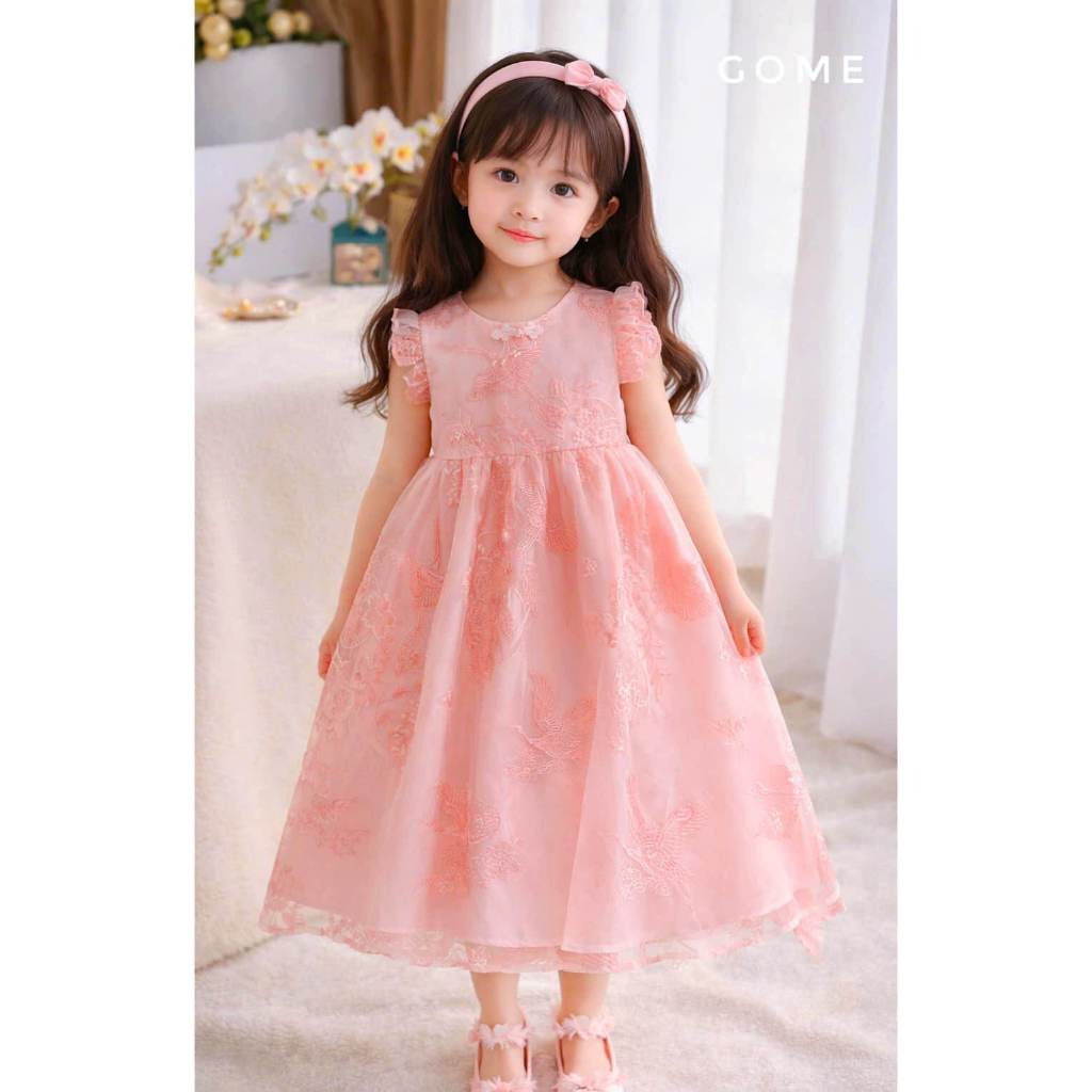 GOME - Đầm công chúa Thêu Hạc xinh yêu