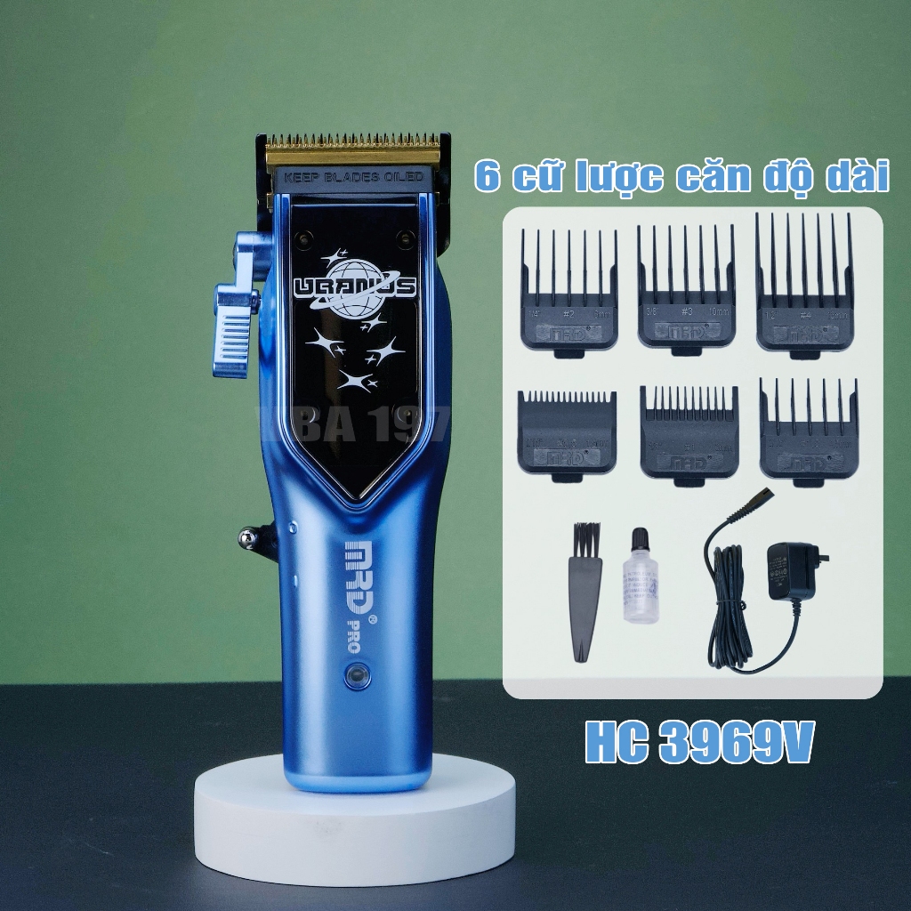 MRD Tông đơ cắt tóc MRD 3969v model mới có dock sạc lưỡi đơn
