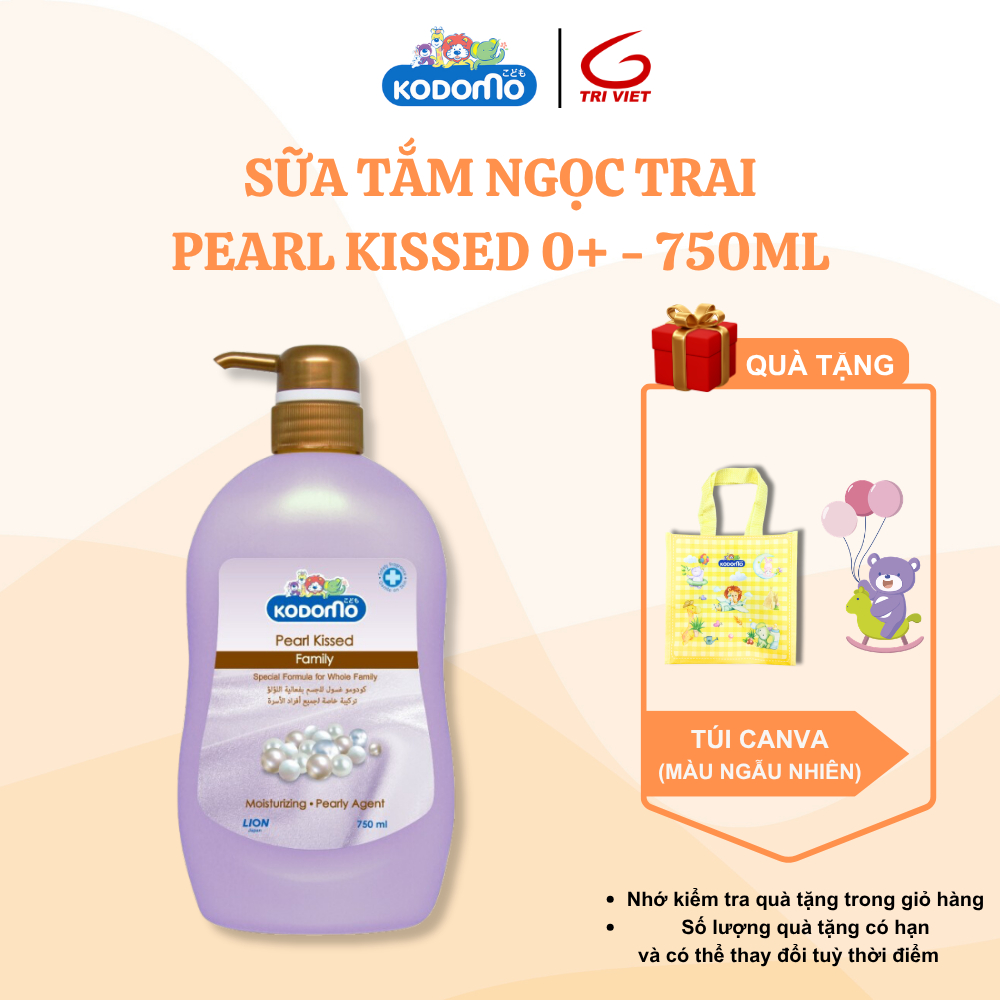 SỮA TẮM GIA ĐÌNH KODOMO TINH CHẤT HẠT NGỌC TRAI – 750ML