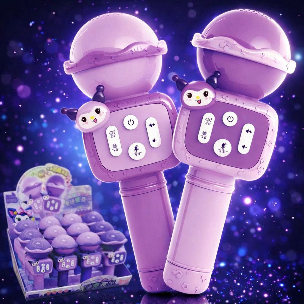 (KÈM PIN)Đồ chơi Micro không dây cầm tay di động có thể sử dụng như micro, máy nghe nhạc và máy ghi 