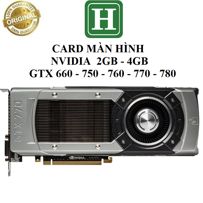 Card màn hình PNY XLR8 GTX660, 750, 770 Performance Edition 2GB, 4GB DDR5 192bit, BH 3 tháng