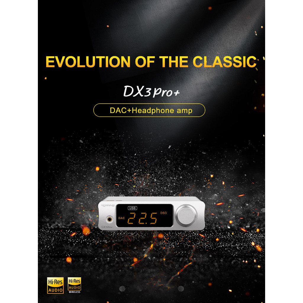 DAC/Headphone Amp Topping DX3 Pro+