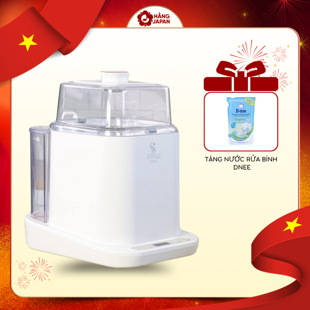 Máy rửa bình sữa Moaz Bebe MB064 chó bé - BH 12 THÁNG CHÍNH HÃNG
