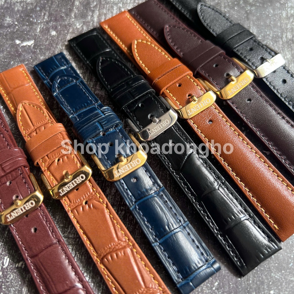 [ HỎA TỐC ] Dây Da Bò Ý Orient - Dây Đồng Hồ Orient Hàng Chuẩn Đủ Size Nam Nữ Kèm Dụng Cụ Thay Dây