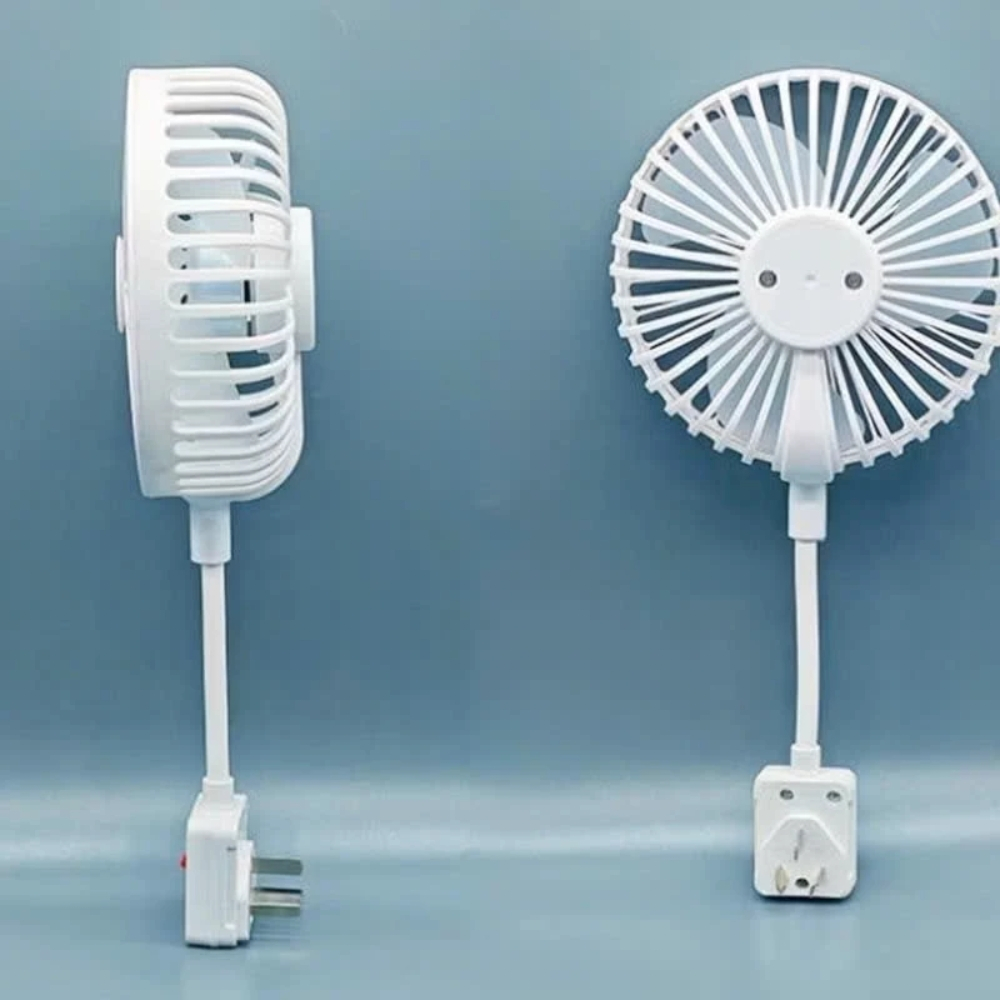 Quạt 3 Cánh Mini Cắm Điện Có Lồng Bảo Vệ Xoay 360 Độ Siêu Mát, Lắp Đặt Phòng…