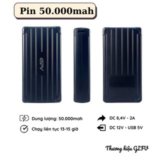 Phụ Kiện Pin Áo Điều Hòa GIFV ,Pin Sạc,Quạt,Dây Kết Nối,TƯƠNG THÍCH VỚI TẤT CẢ CÁC PIN CÓ ĐẦU DC 3.8mm