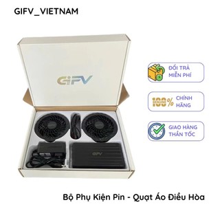 Phụ Kiện Pin Áo Điều Hòa GIFV ,Pin Sạc,Quạt,Dây Kết Nối,TƯƠNG THÍCH VỚI TẤT CẢ CÁC PIN CÓ ĐẦU DC 3.8mm