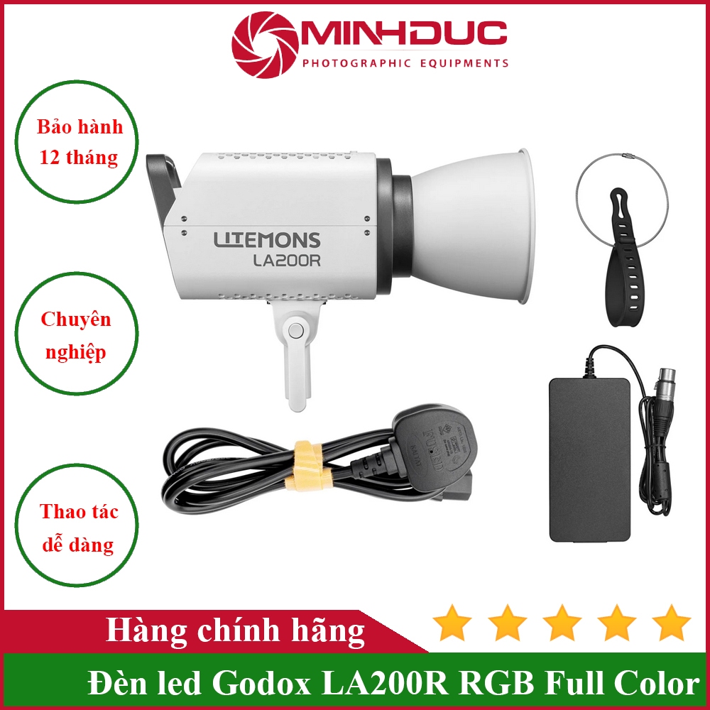 Đèn Led Godox Litemons LA200R, LA200D, LA200Bi, Bảo hành chính hãng 12 tháng