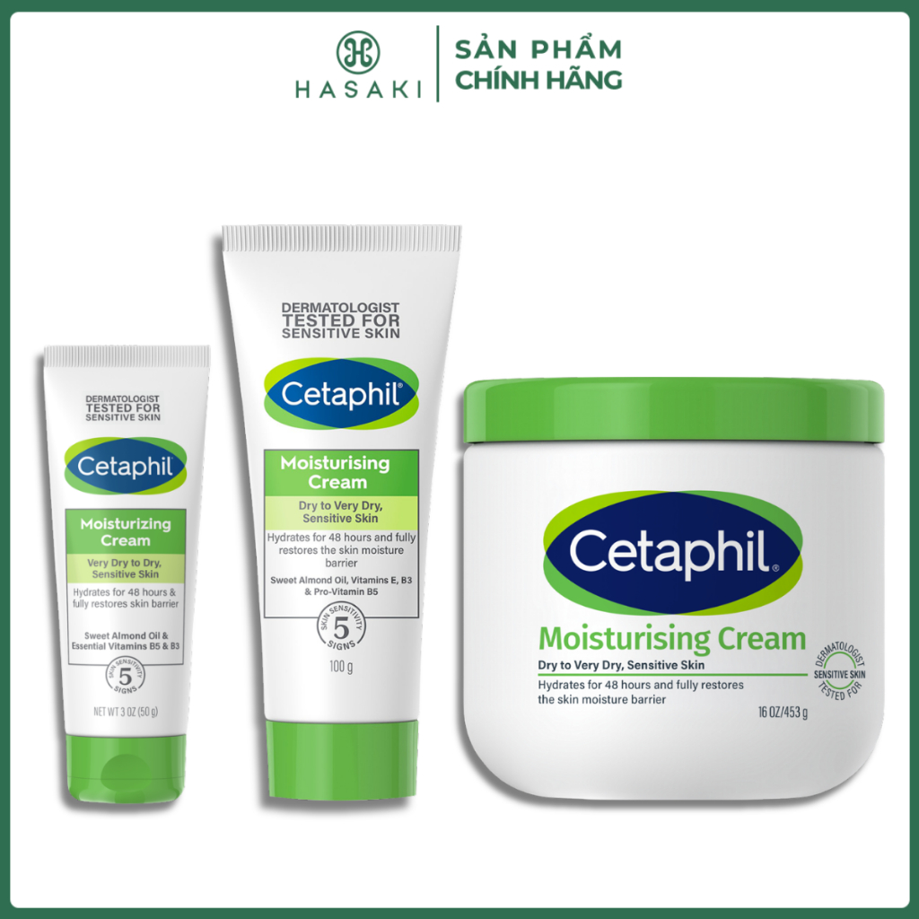 [LIVE 30.3] Kem Dưỡng Ẩm Cetaphil Dịu Lành Cho Da Nhạy Cảm Hasaki Sản Phẩm Chính Hãng