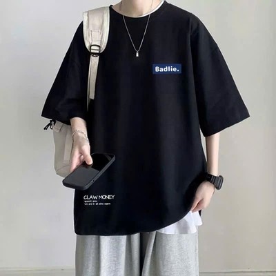Áo Thun Tay Lỡ Unisex BADLIE NAD, Áo phông  nam nữ Chất Cotton Co Giãn 2 Chiều Cao Cấp Form Rộng Nam Nữ