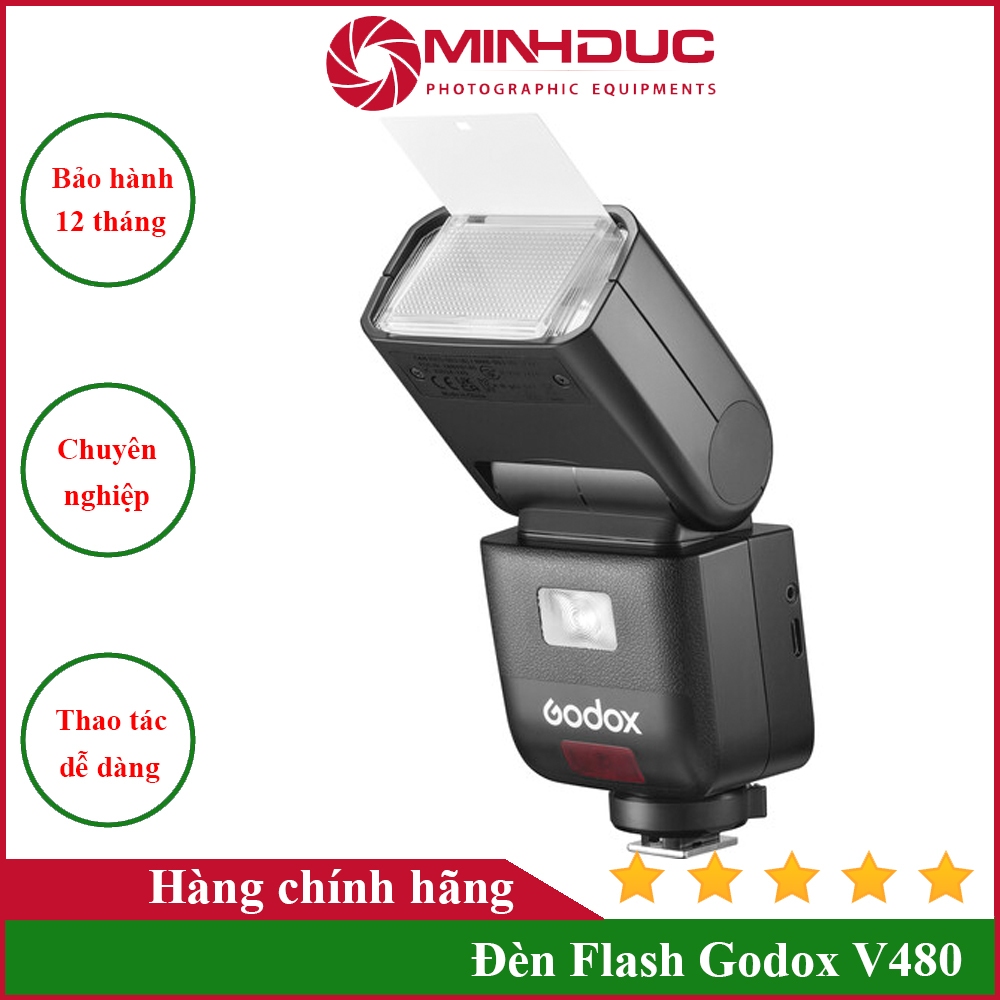 Đèn Flash Godox V480 cho Canon, Sony, Nikon, Fuji, Olympus Chính hãng