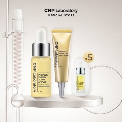 [HB Gift] Tinh chất keo ong 5ml và Kem dưỡng mắt keo ong 5ml và  5 gói Tinh chất keo ong 1ml CNP Laboratory