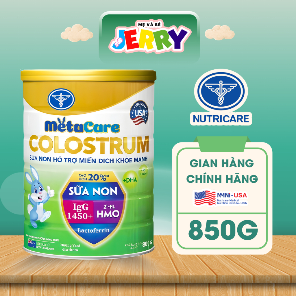 Sữa Bột Nutricare Metacare Colostrum 1450 IgG 1+ Lon 800g